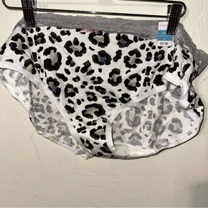 AMBRIELLE. leopard cotton hipster panties